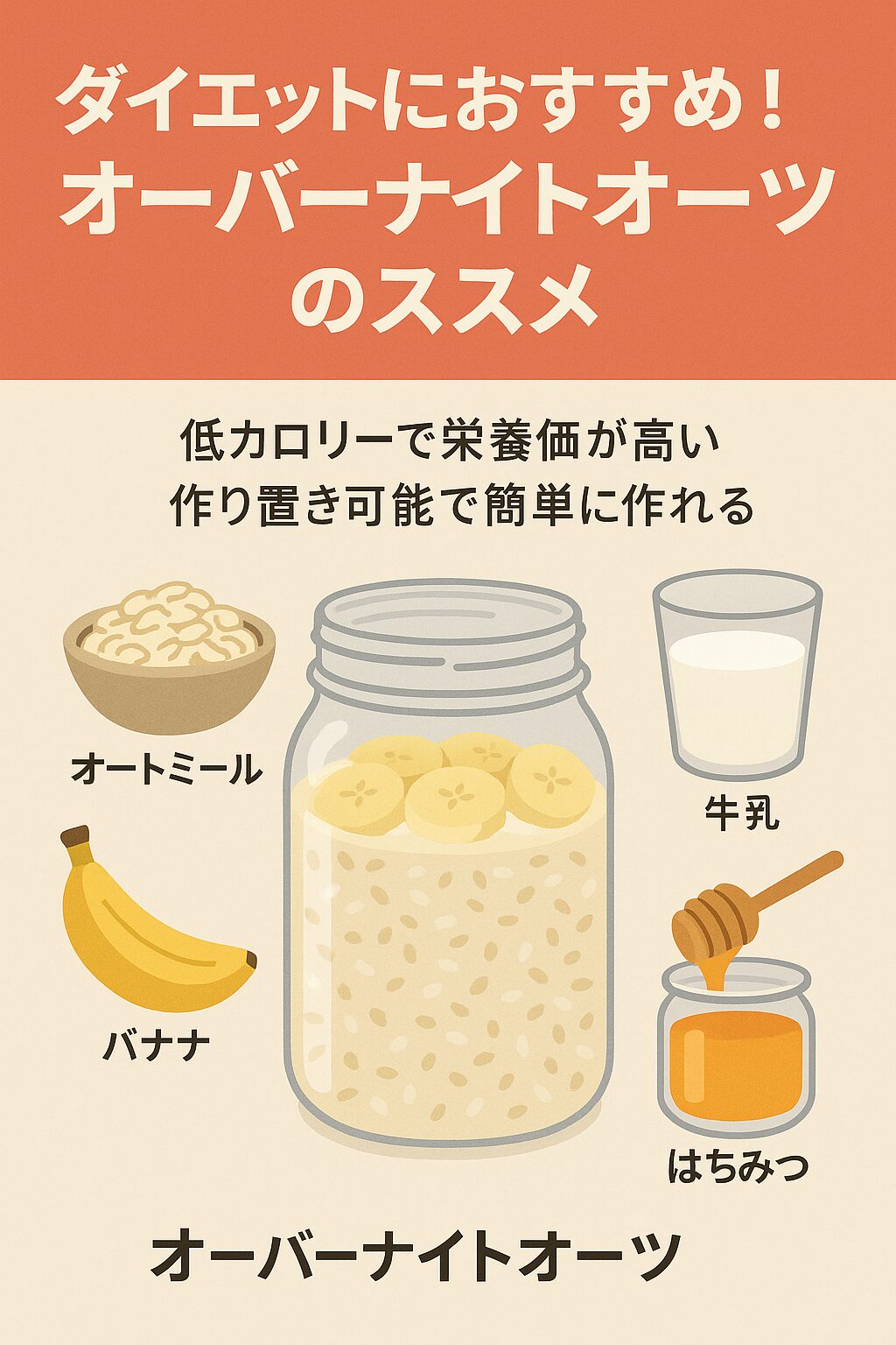 ダイエットにおすすめ！オーバーナイトオーツのススメ
